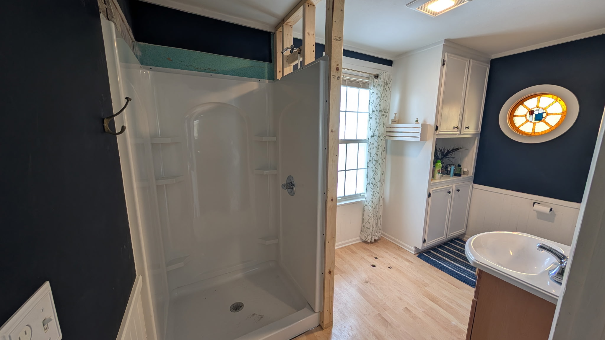 Bathroom mid-renovation