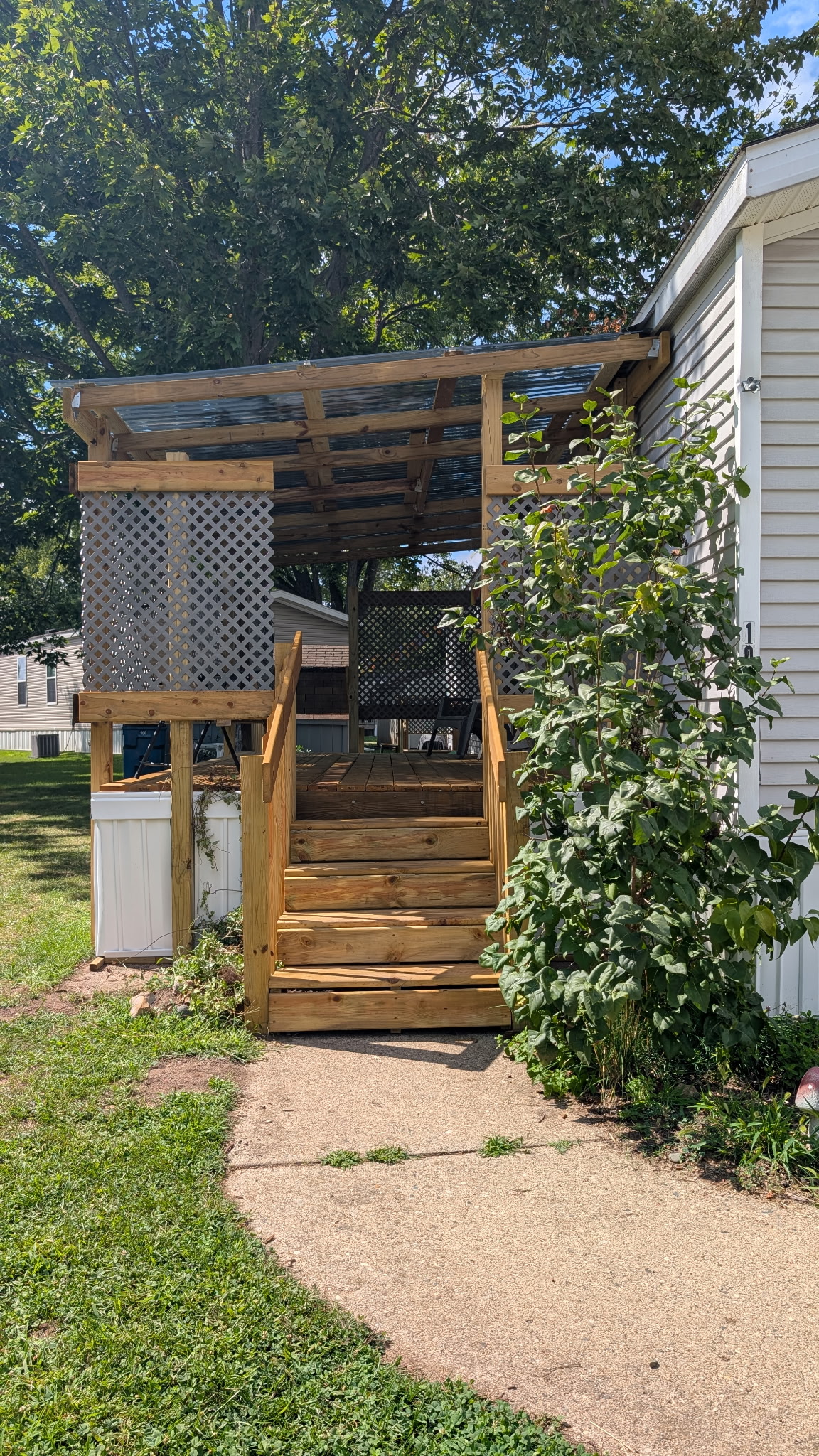 Finished deck from the front