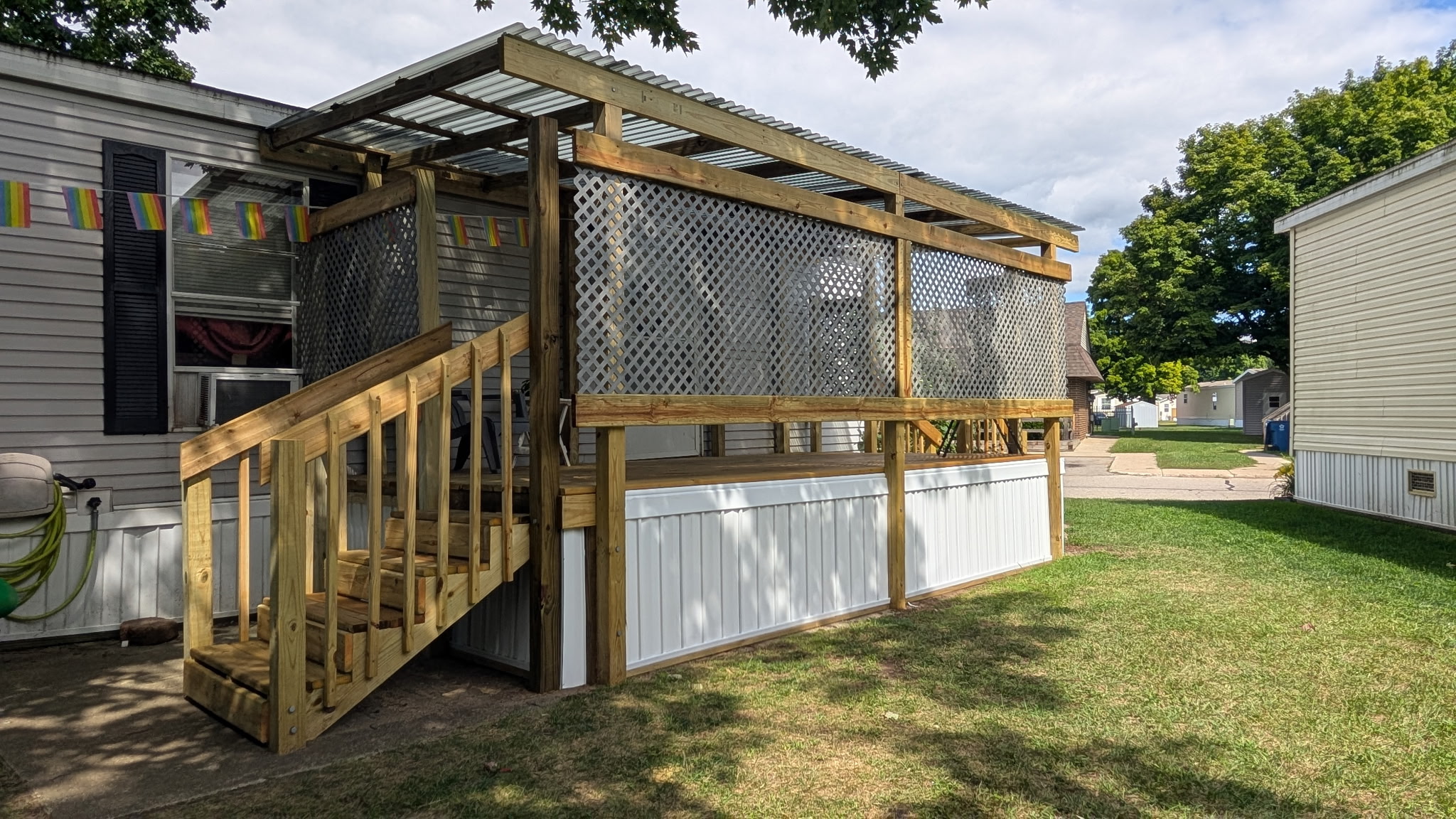 Finished deck from the side