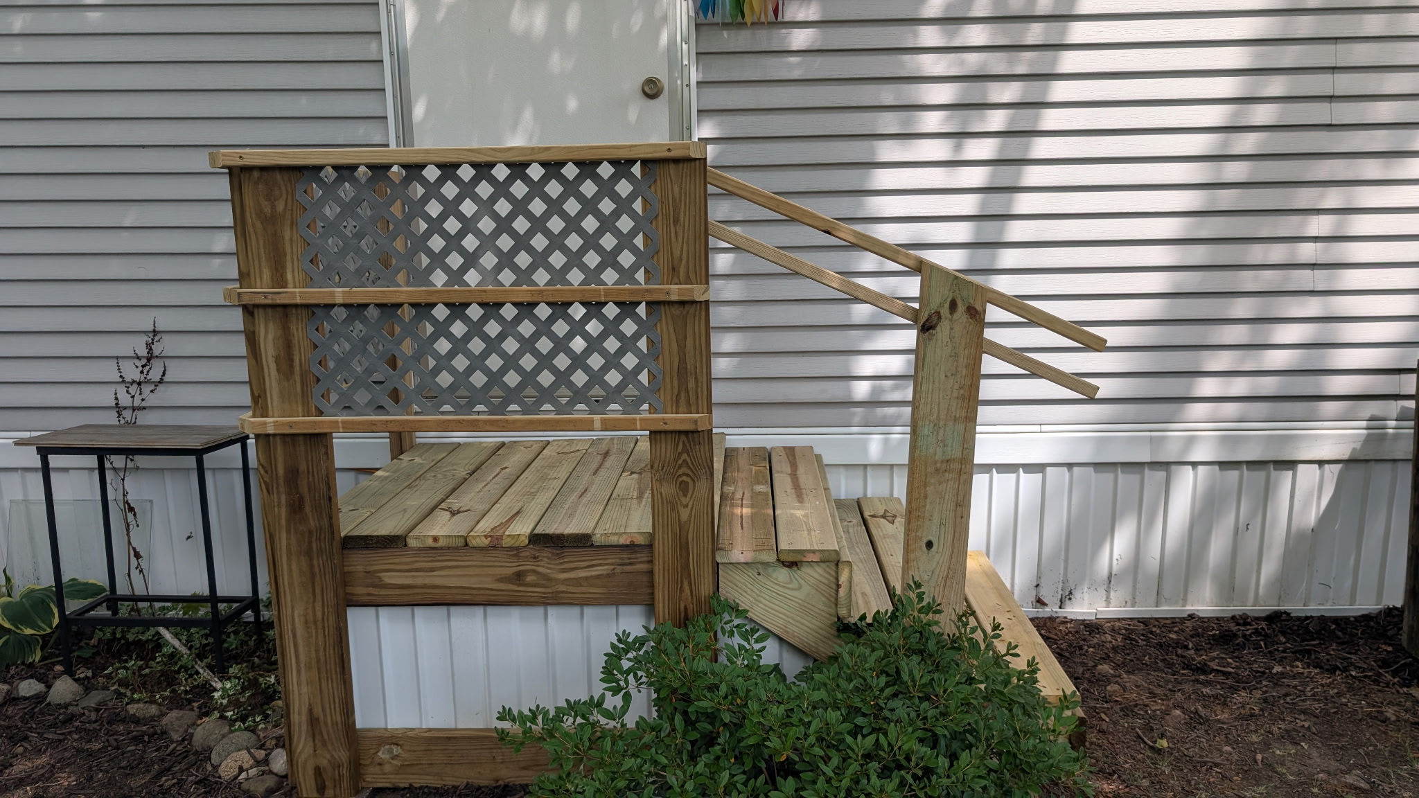 Finished walkout path