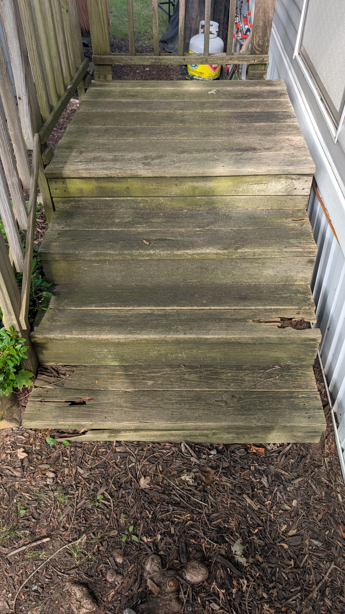 Walkout area before construction